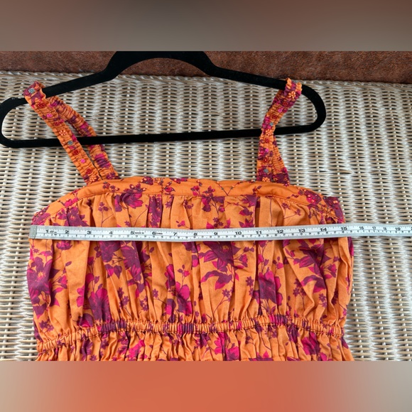 Anthropologie Roopa Pemmaraju Beaded Babydoll Cotton Smocked Tank NWT Size XL - Picture 10 of 10